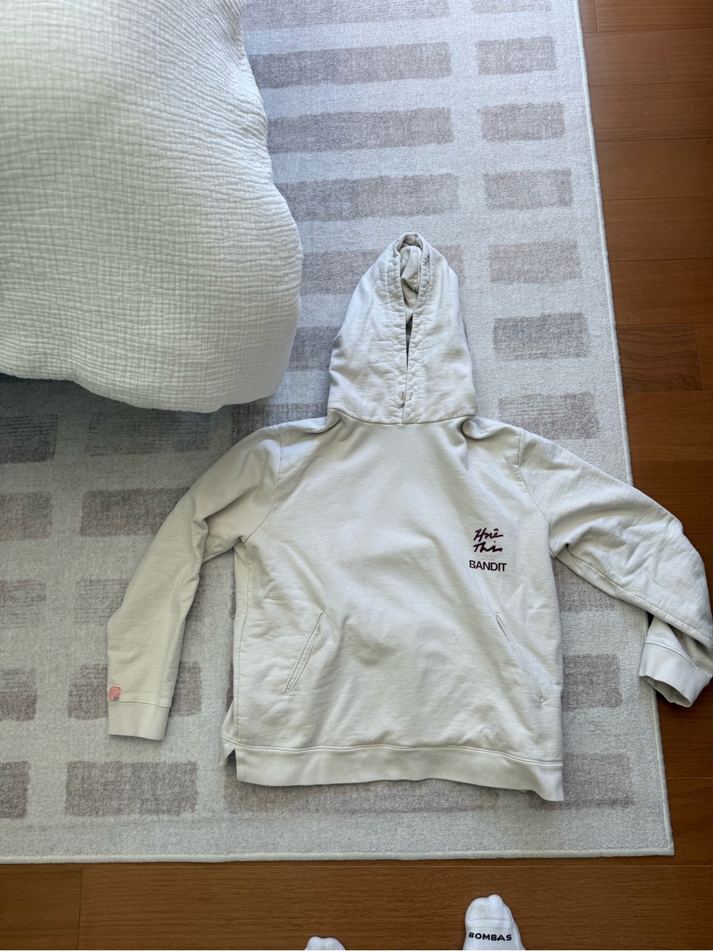 Bandit Hoodie- Light Cream Medium